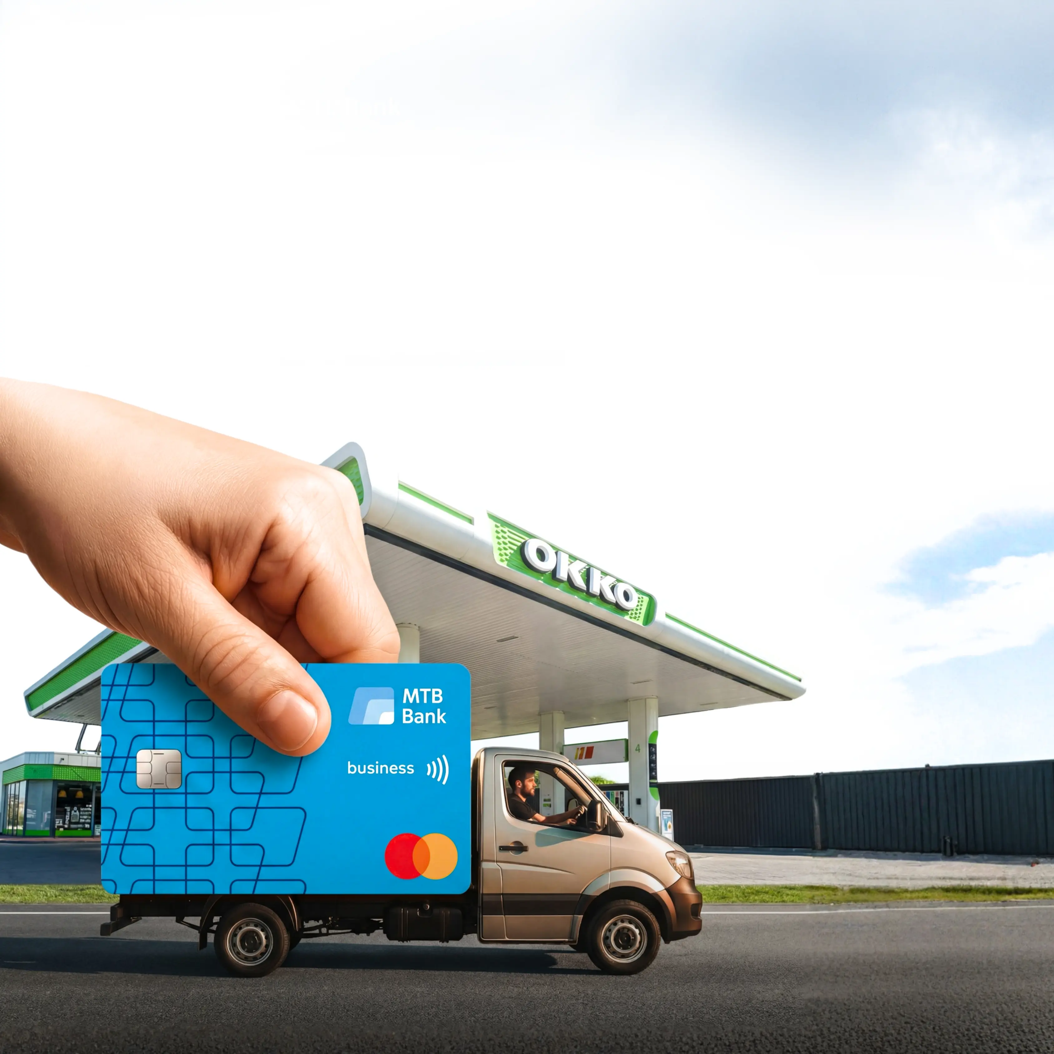 MTB Bank Card at Gas Station